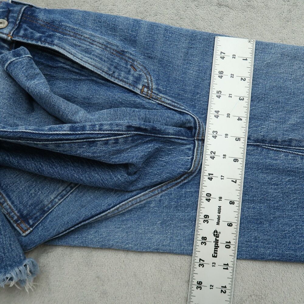 Abercrombie & Fitch Blue Wide Leg Jeans - Picture 8 of 16